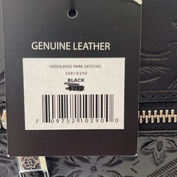 NWT Nanette Lepore Highland Park embossed Satchel - Picture 12 of 14